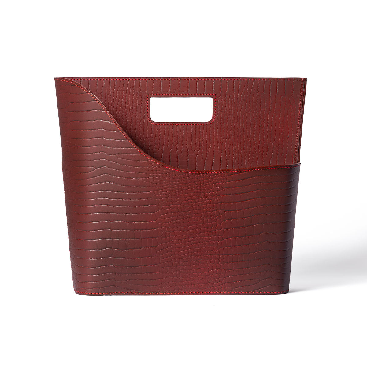 Sterling Magazine Holder Maroon