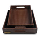 Multipurpose Trays Set Of 2 Brown