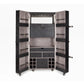 Artemis Tall Leather Bar Black