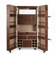 Artemis Croco Tall Leather Bar Tan