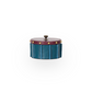 Scented Candle with Blue Leather Cladding
