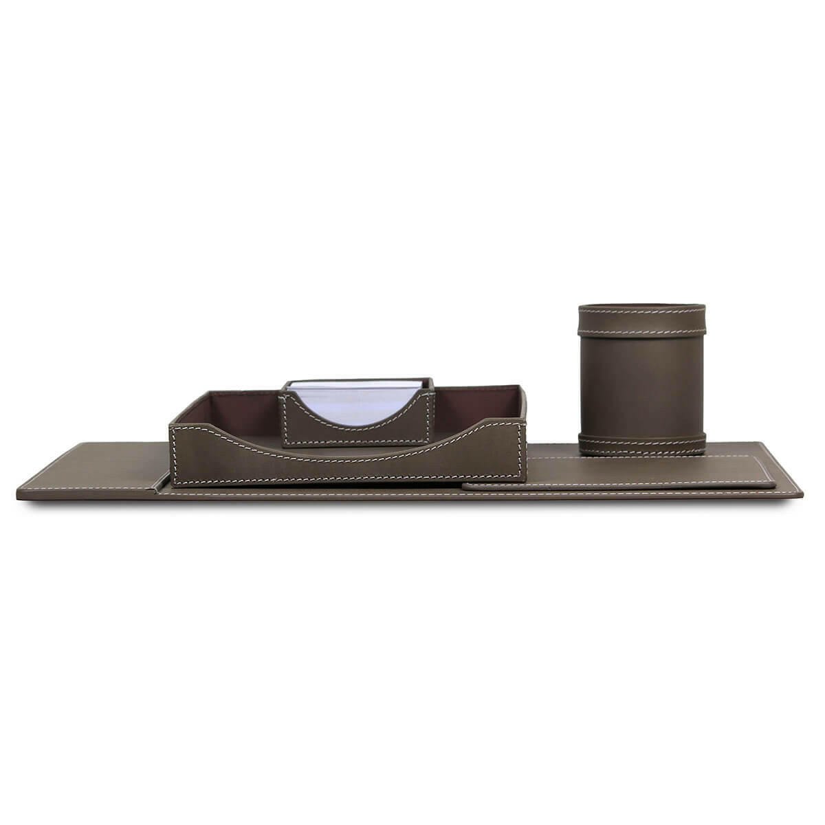 Modella Desktop Set with Mouse Pad Taupe