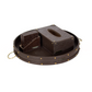 Eden Round Tray Set with Tissue Box & Coasters Brown