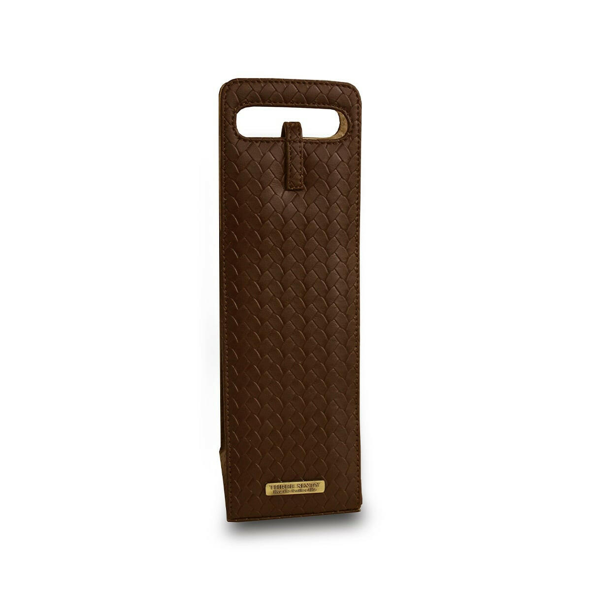Entwine Wine Bottle Holder Brown