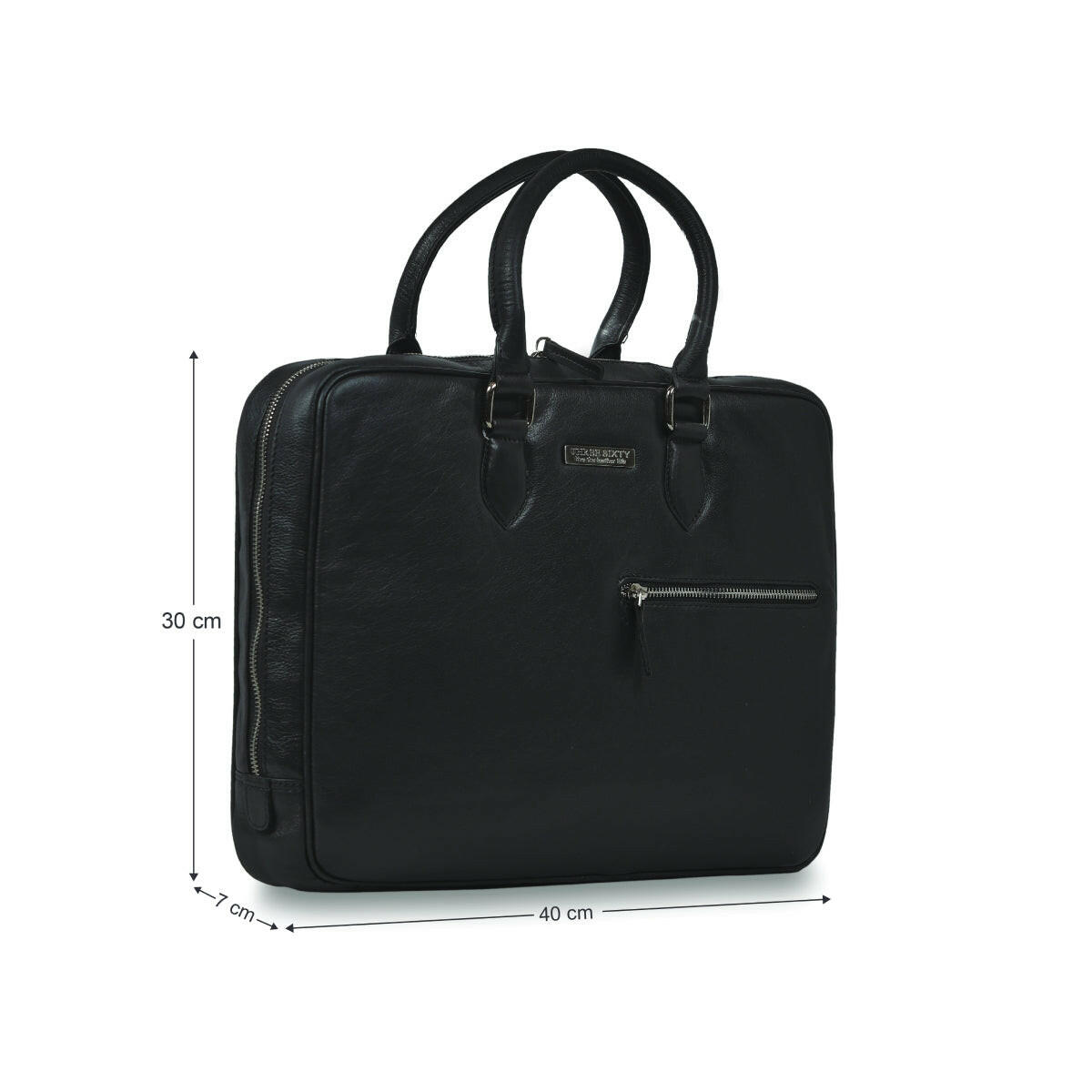 Laptop Bag Monogram Collection Black – Three Sixty Leather