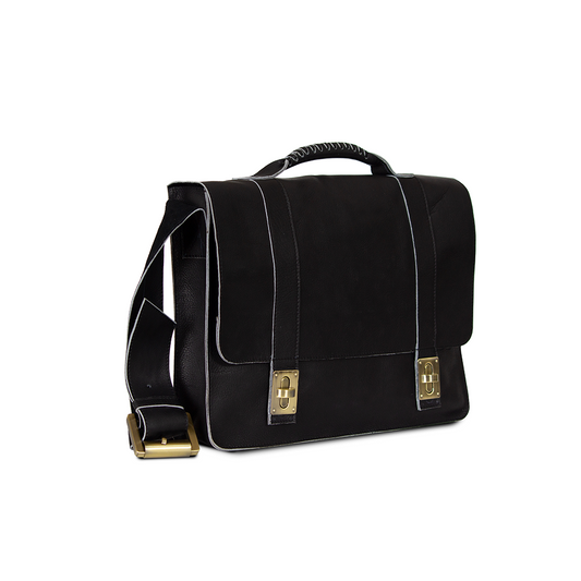 Laptop Bag Pure Leather Black