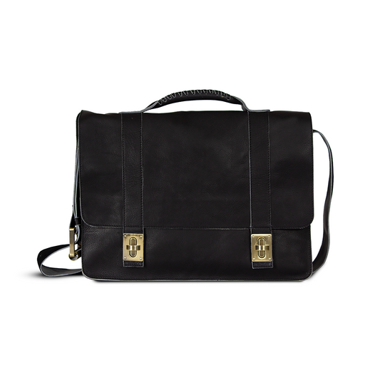 Laptop Bag Pure Leather Black