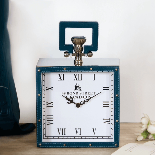 Table Clock Blue