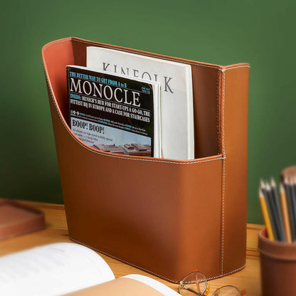 Magazine Holder Cognac