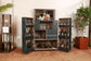 Mandalay Top Open Leather Bar Blue