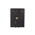 Mandalay Top Open Leather Bar Black