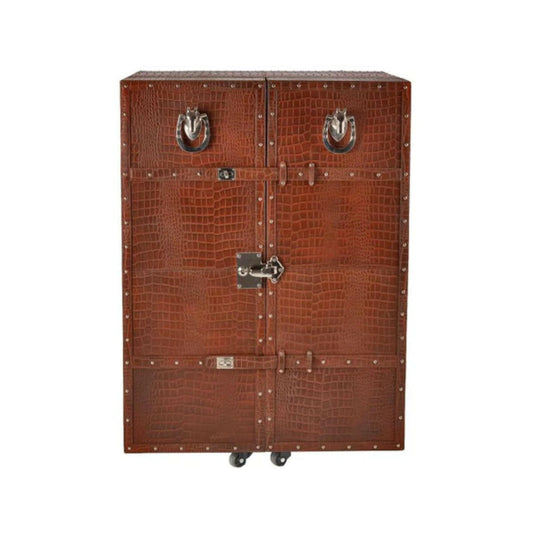 Mandalay Top Open Leather Bar Tan