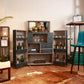 Mandalay Top Open Leather Bar Blue