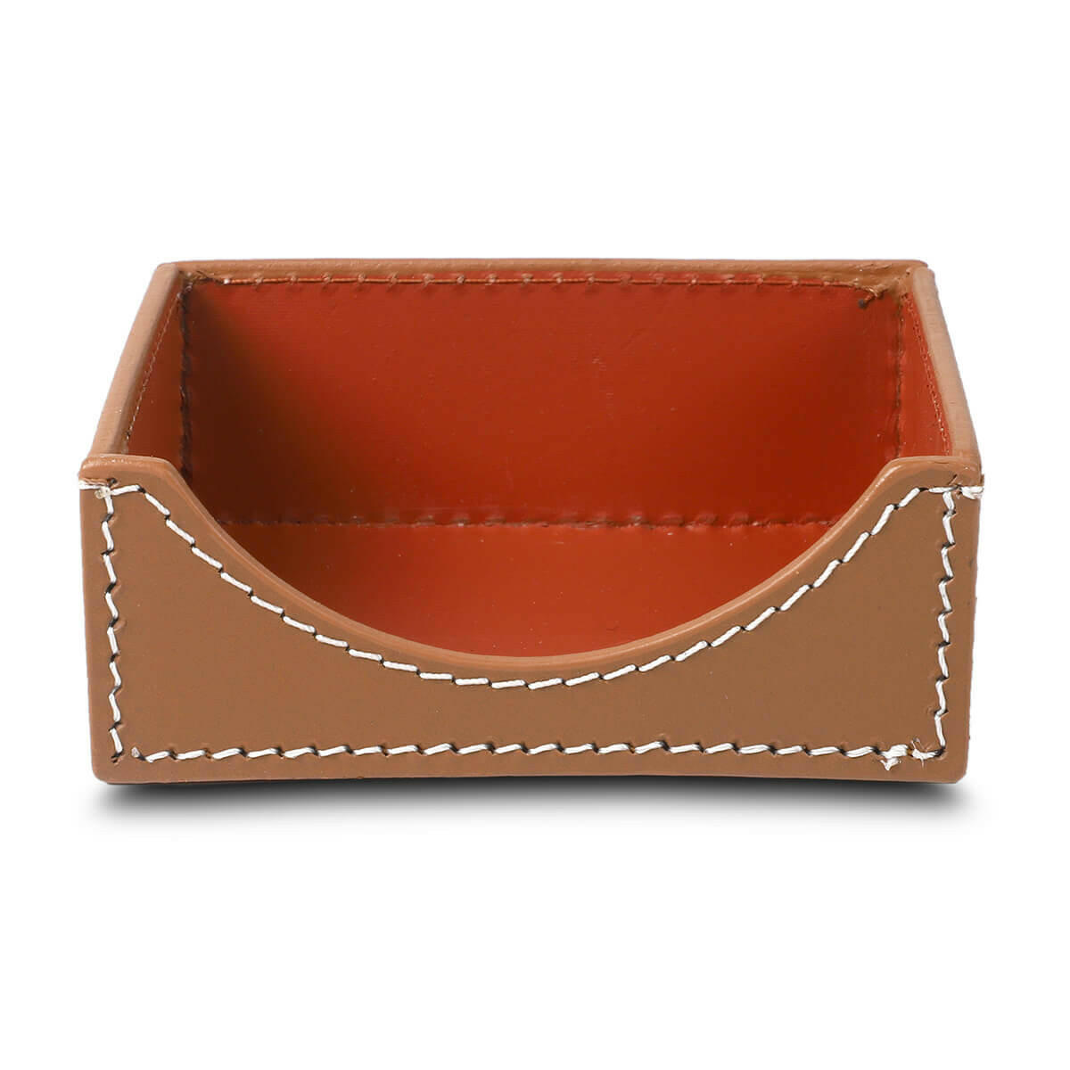 Square Memo Holder Cognac