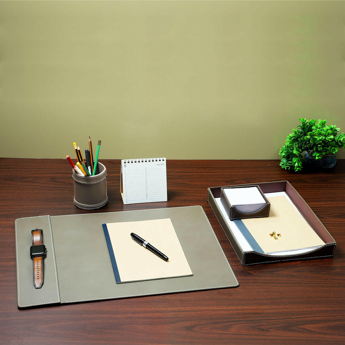 Modella Desktop Set Taupe