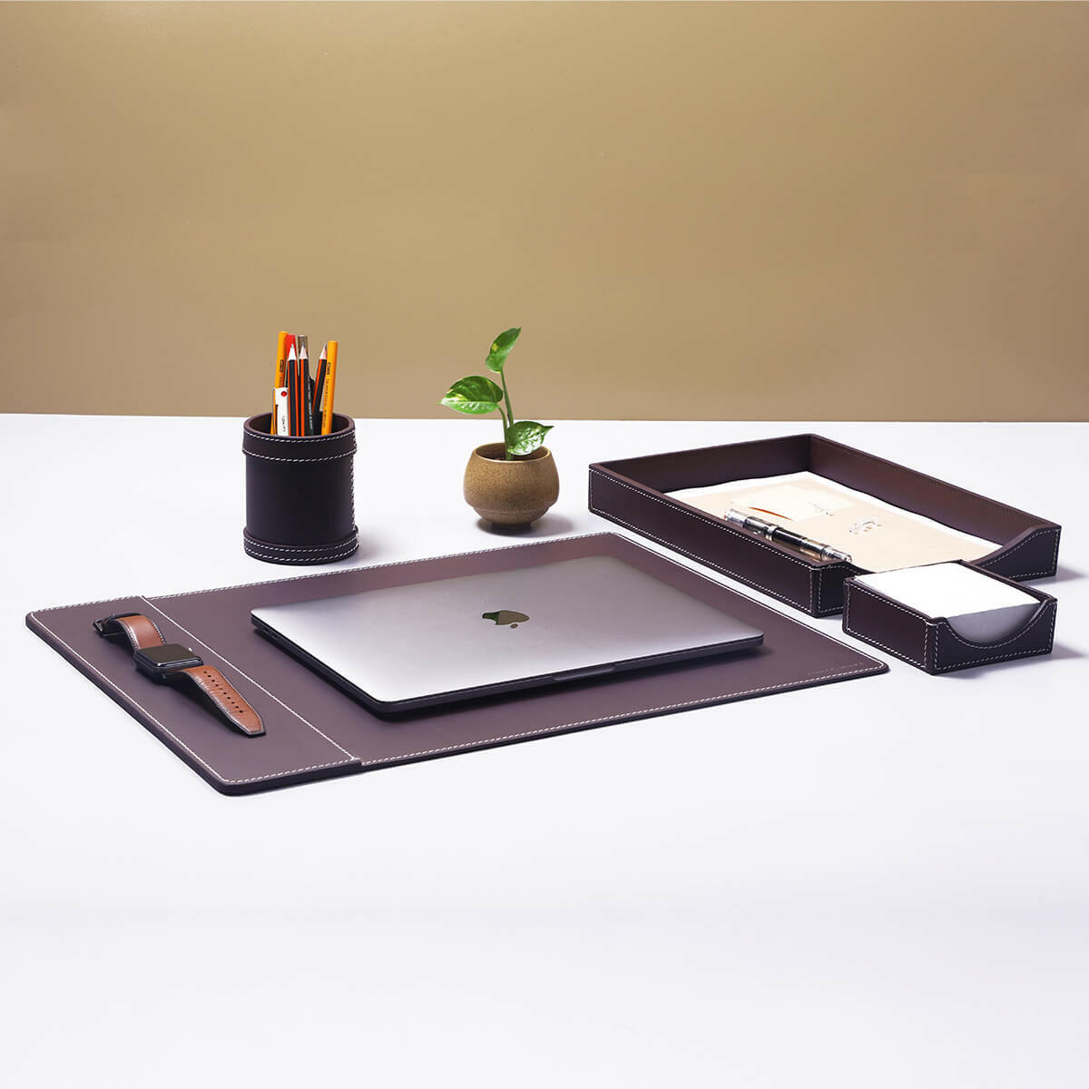 Modella Desktop Set Bordeaux