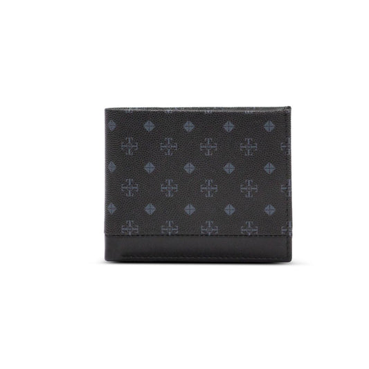 Monogram Collection Textured Wallet Black