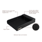 Paper Tray A4 in Faux Leather Black