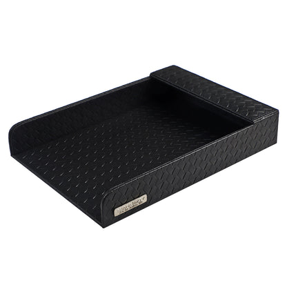 Paper Tray A4 in Faux Leather Black