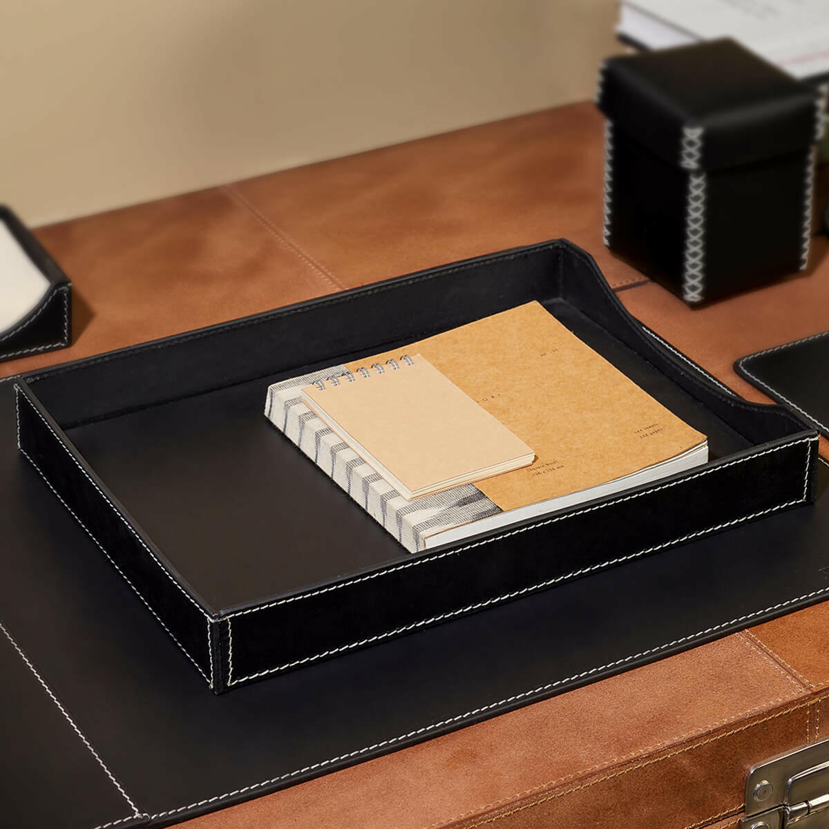 Modella A4 Paper Letter Organizer Black