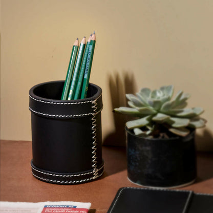Pen Holder Black – Three Sixty Leather