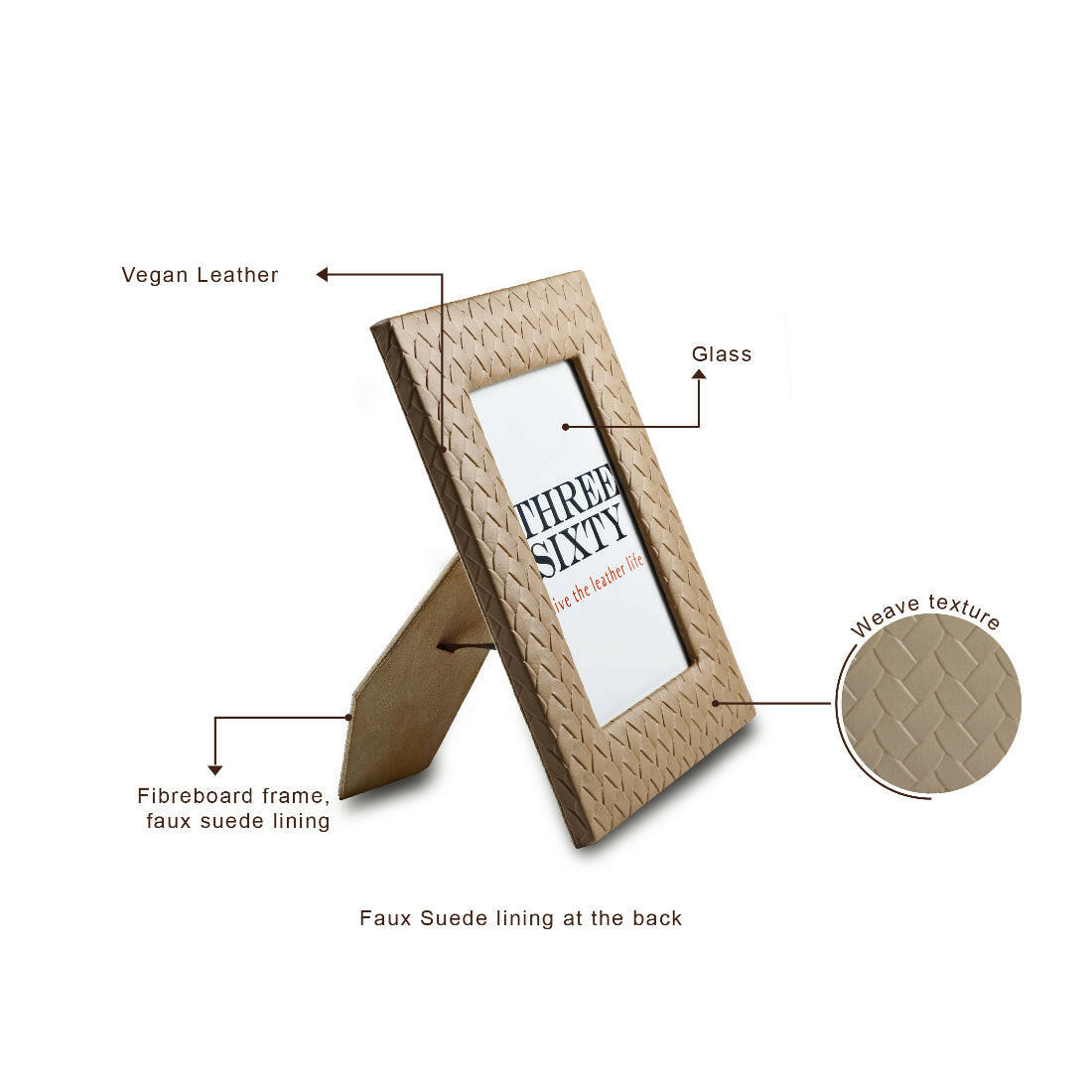 Entwine Photo Frame Beige