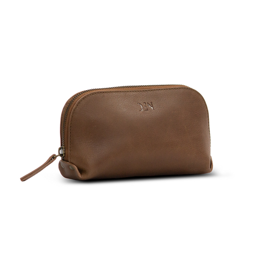 Pouch Bag Cow Waxy Rambler Leather Tan