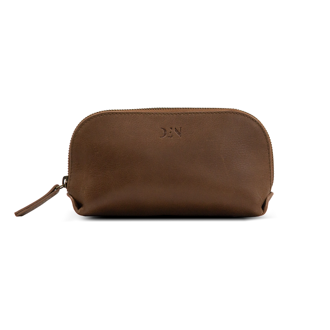 Pouch Bag Cow Waxy Rambler Leather Tan