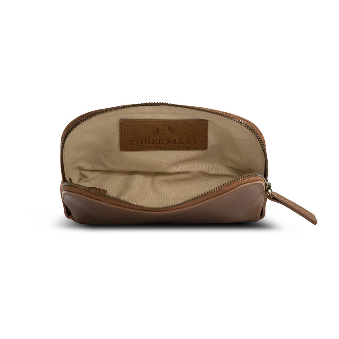 Pouch Bag Cow Waxy Rambler Leather Tan