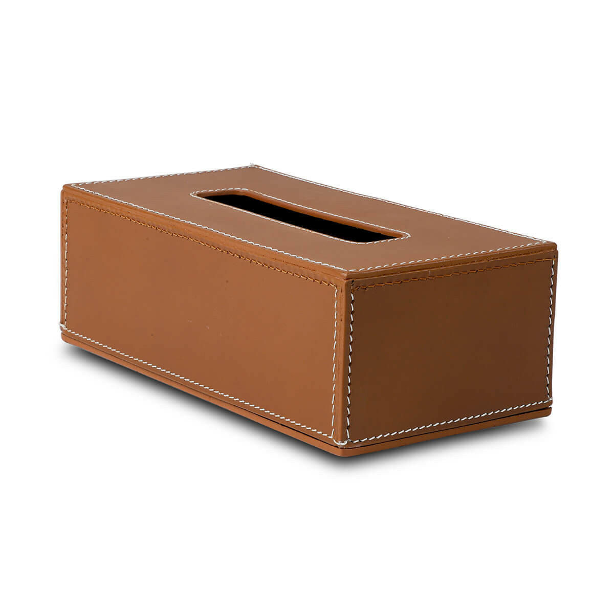 Modella Tissue Box Holder Cognac
