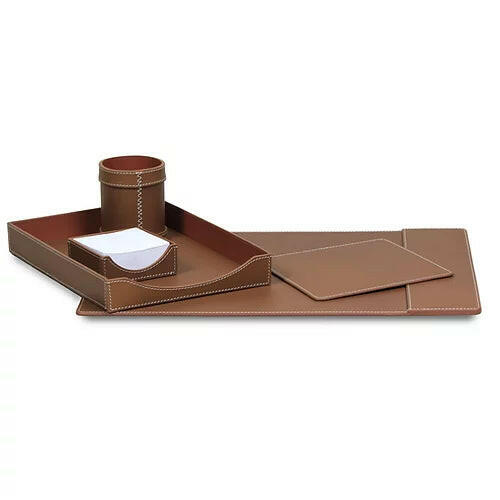 Modella Desktop Set with Mouse Pad Cognac