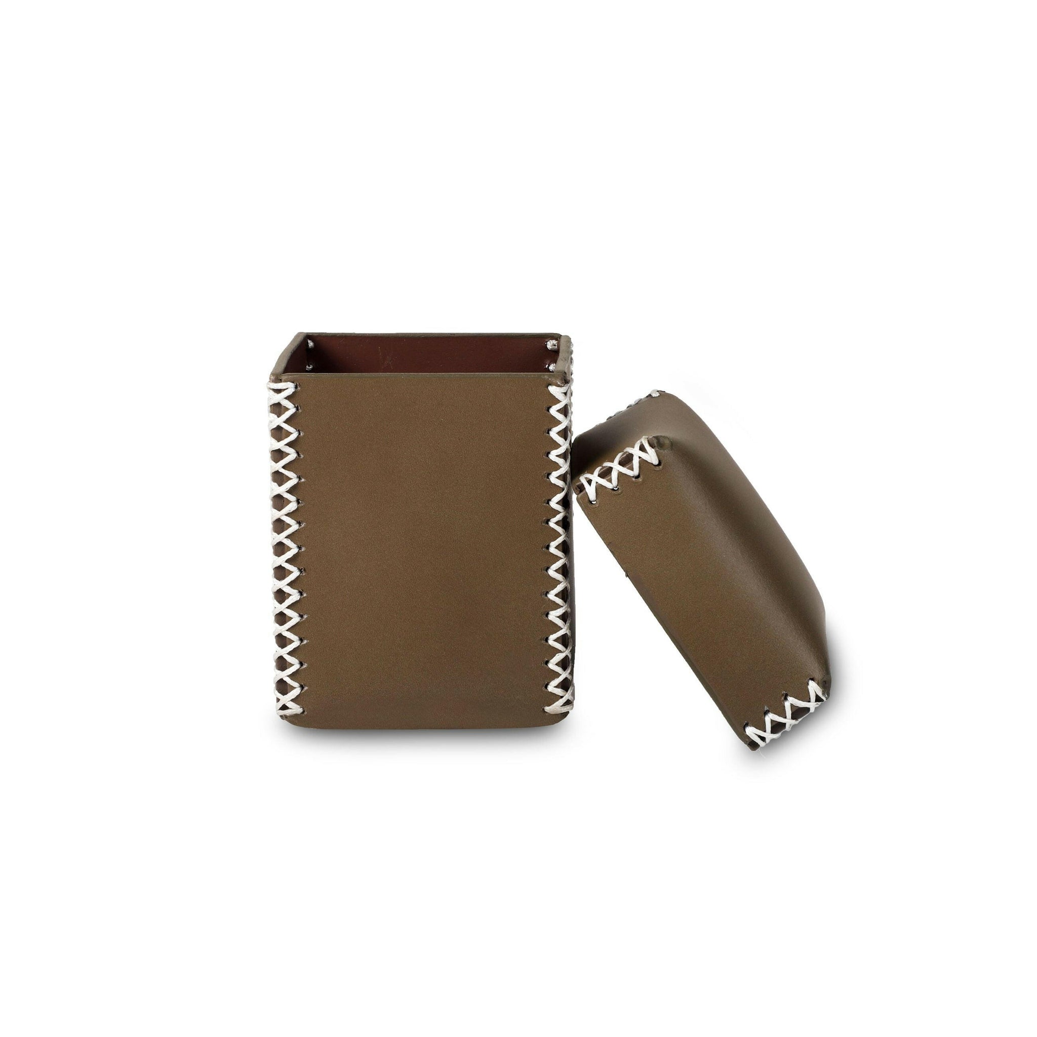 Multi Storage Box Taupe Three Sixty Leather