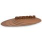 Napkin Holder & Placemats Set Of 4 Cognac