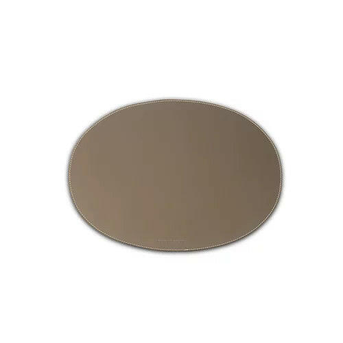 Modella Napkin Holder & Placemats Set Of 6 Taupe