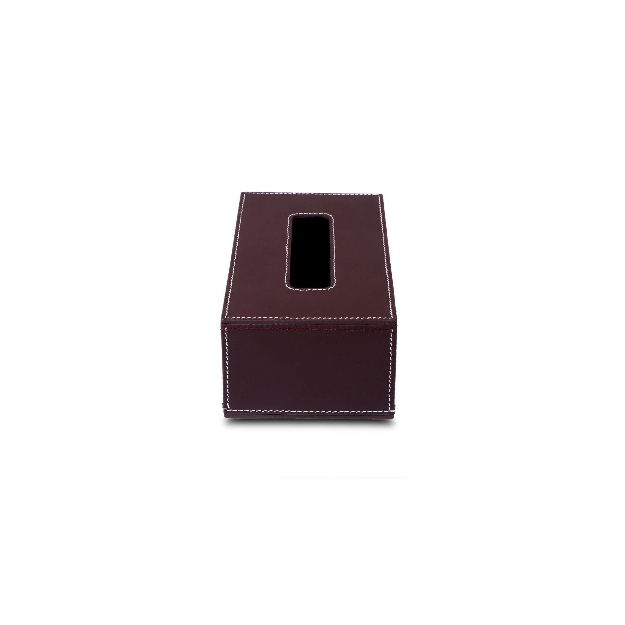 Modella Tissue Box Holder Bordeaux