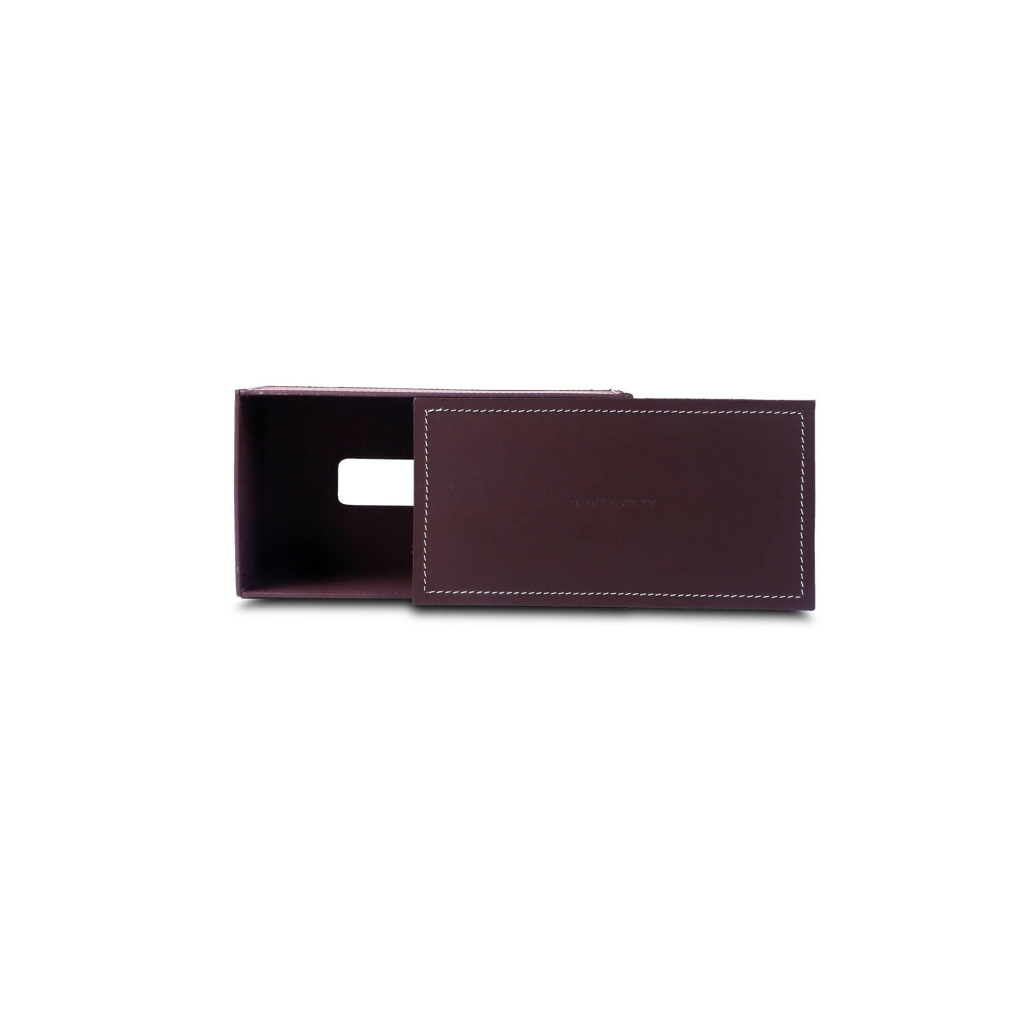 Modella Tissue Box Holder Bordeaux