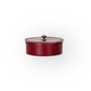 Scented Candle with Red Leather Cladding