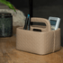 Multipurpose Caddy Beige | Vegan Leather Desk Organizers