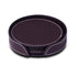 Round Coasters Set Of 6 Bordeaux