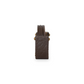 Brown Round Coaster Set of 4 In Genuine Croco Leather