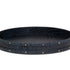 Round Tray In Genuine Croco Leather Blue