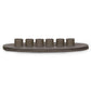 Napkin Holder & Placemats Set Of 6 Taupe