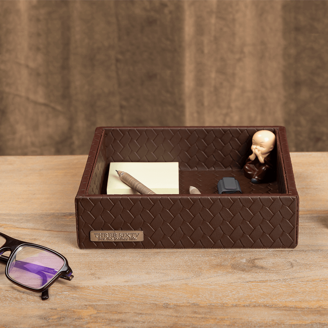 Entwine Small Tray Brown