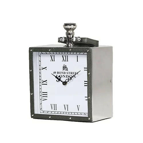 Table Clock Olive Green