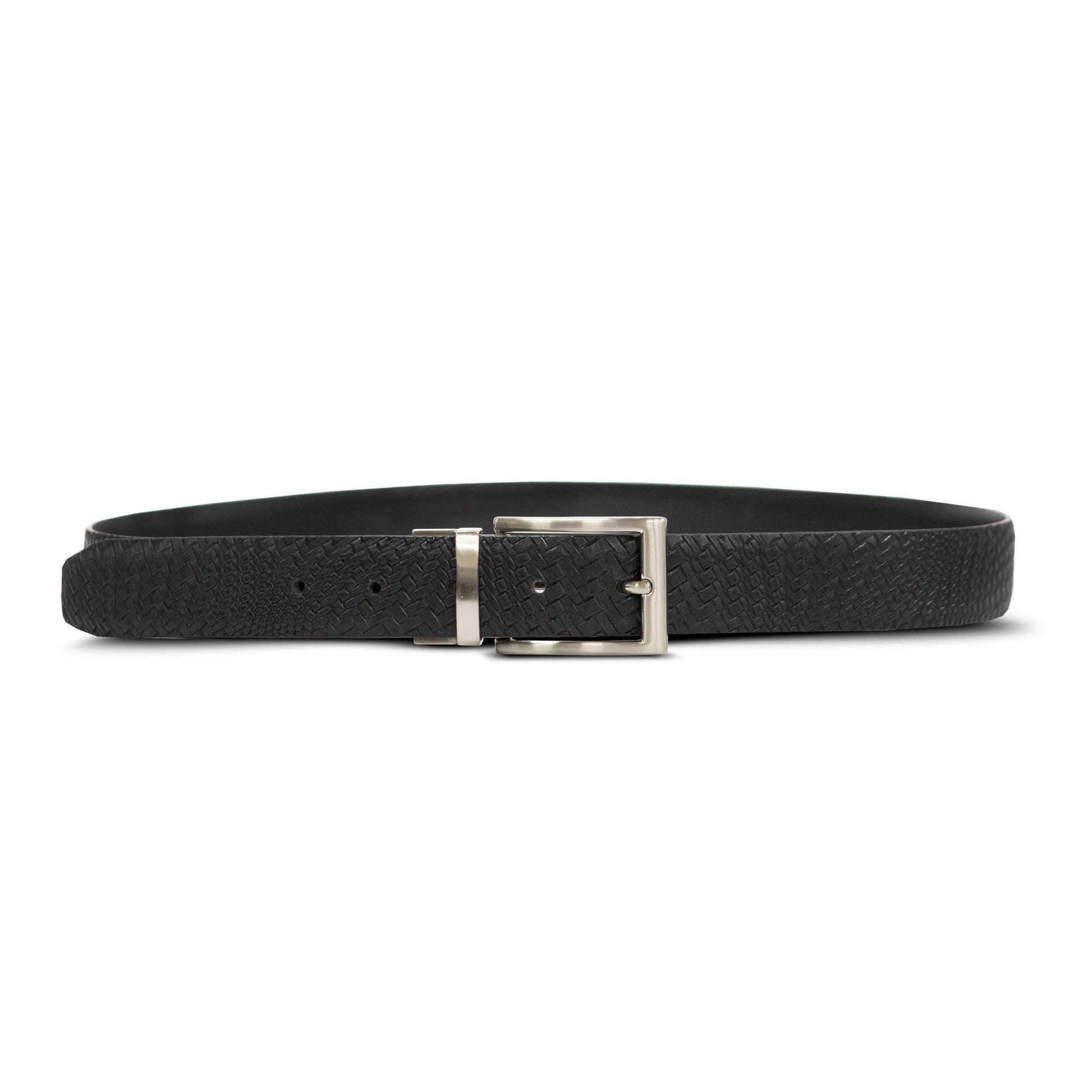 Genuine Leather Belt for Men in Weave Texture / Premium Quality Belt by ThreeSixty Leather