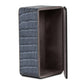 Tissue Box In Genuine Croco Leather Grey