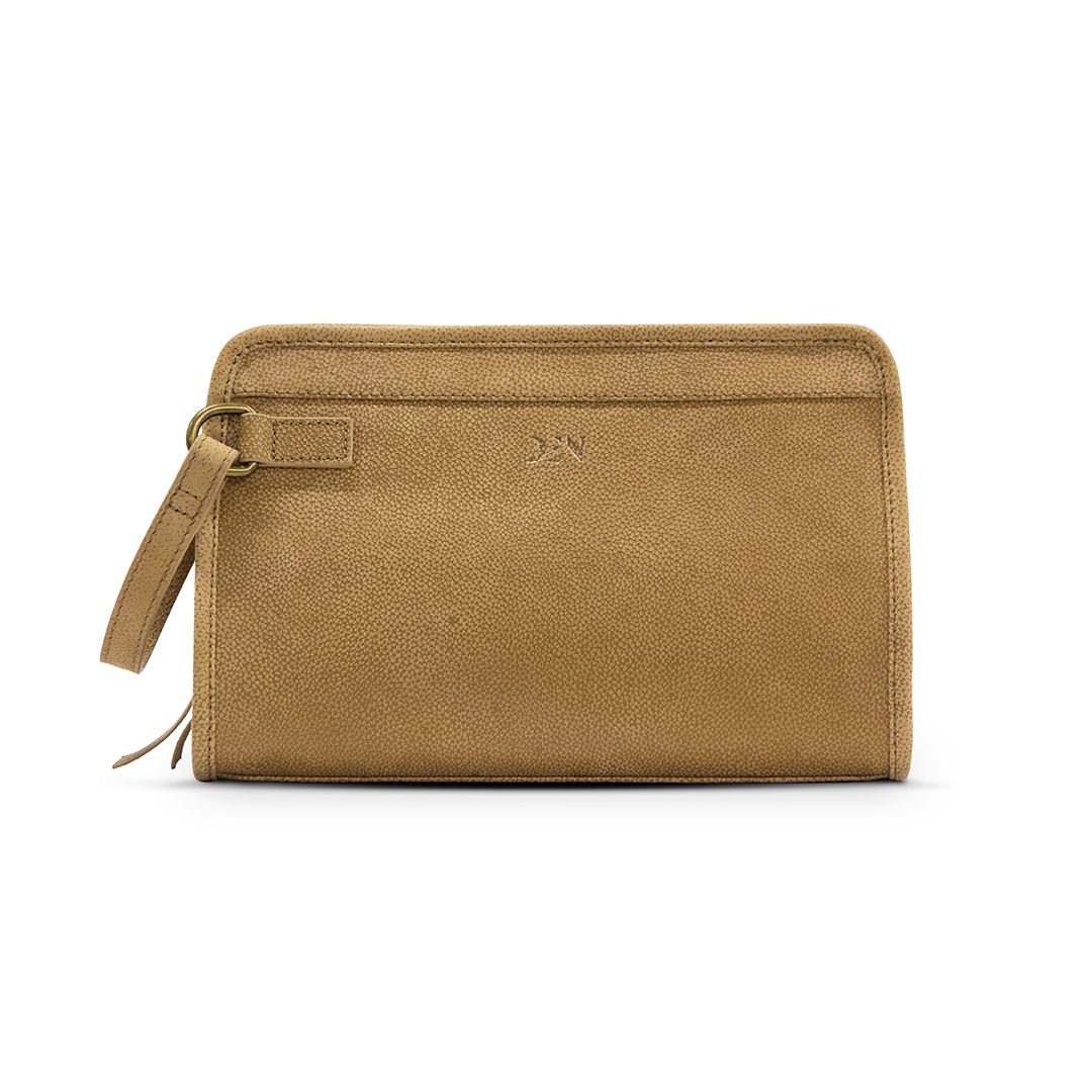 Leather Travel Pouch - Cocoa