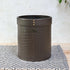 Waste Bin In Genuine Croco Leather Brown