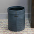 Waste Bin In Genuine Croco Leather Grey