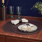 Napkin Holder & Placemats Set Of 6 Bordeaux